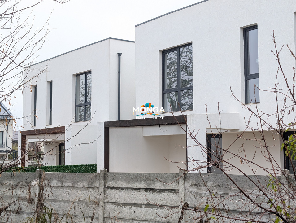 Casa moderna | 3 dormitoare | Otopeni | curte | la alb | metrou