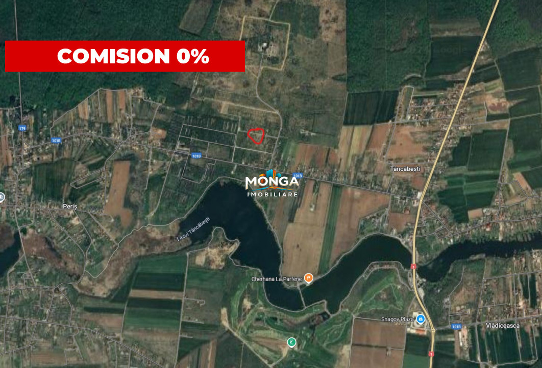 Teren 1000 mp in Tancabesti, cu Certificat Urbanism, zona in curs de dezvoltare