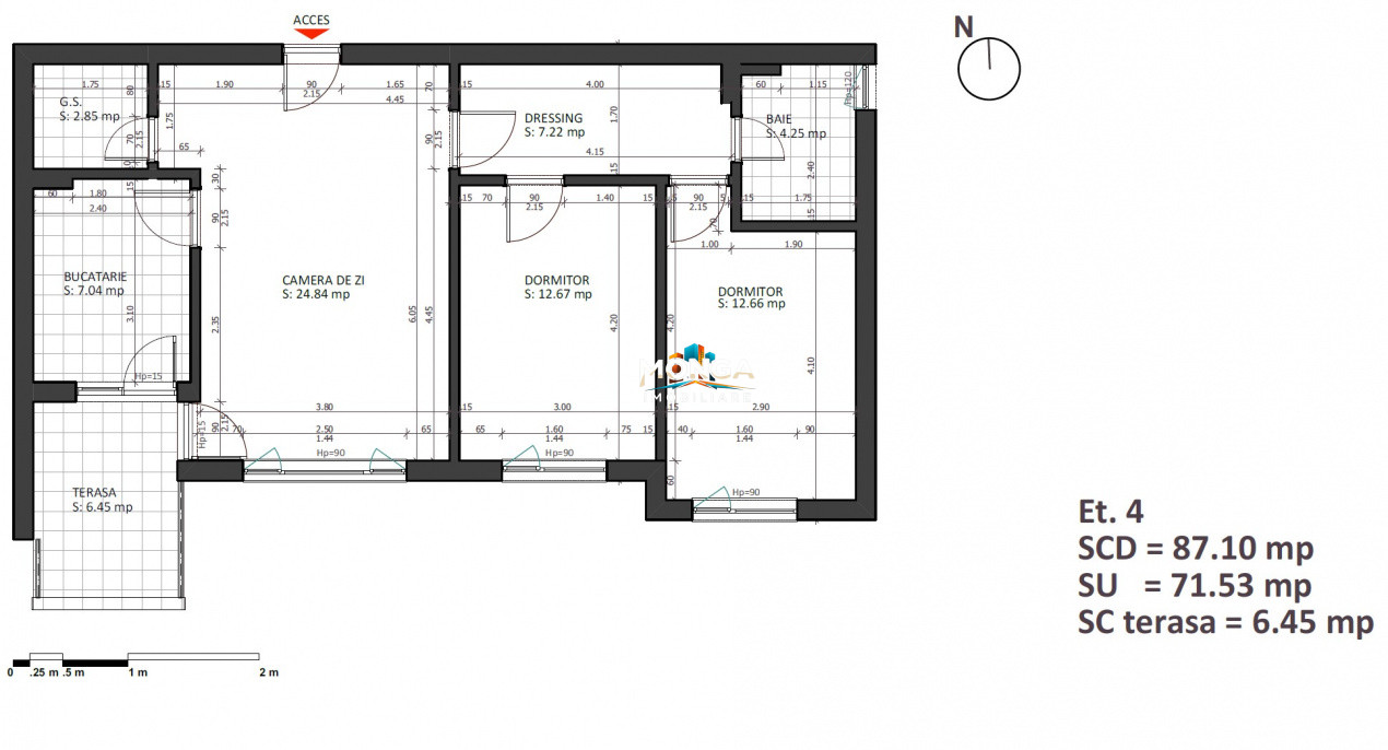 Apartament 3 camere 78mp | 0 comision| Greenfield Salcamilor | Parcare | mobilat