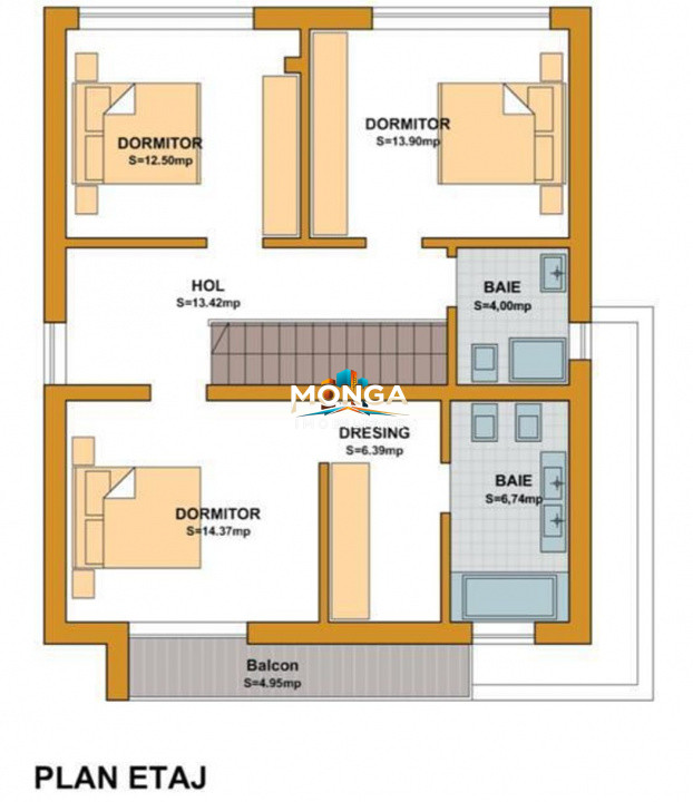 Casa 4 camere 120mp | 0 comision | Tunari | La alb