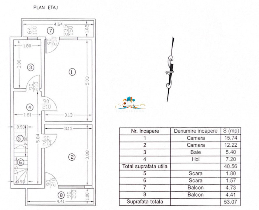 Duplex 4 camere 120mp | 0 comision | Mobilat Partial Utilat | Tunari