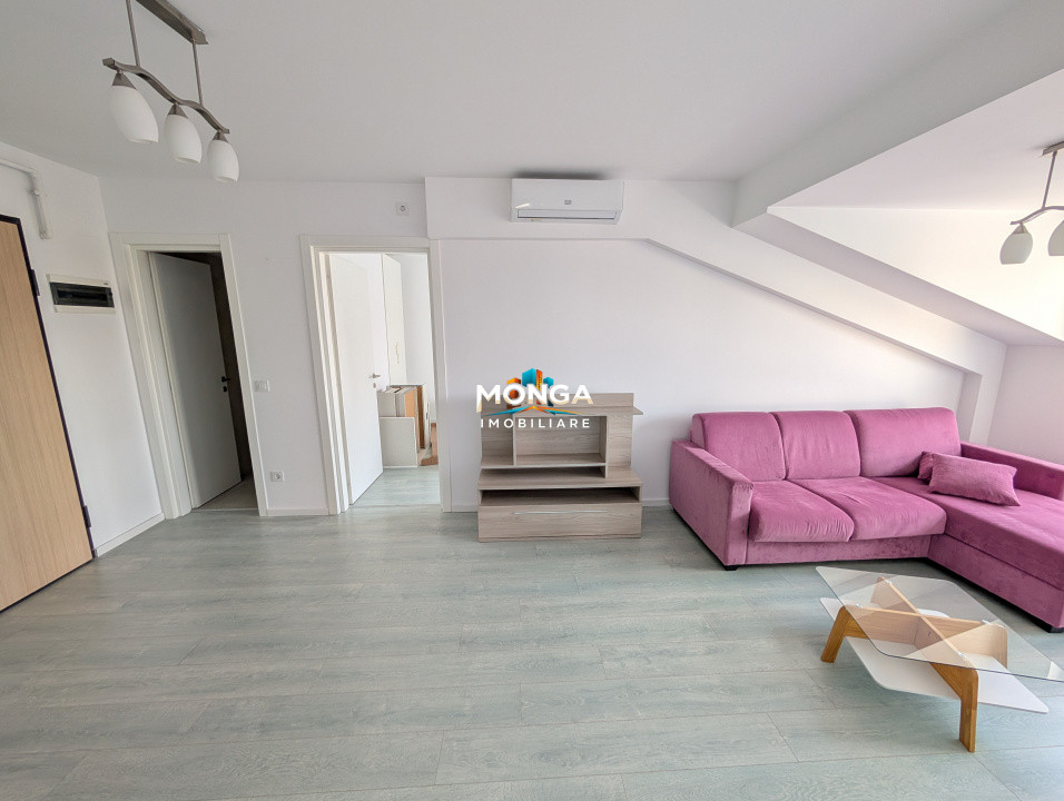 Apartament 3 camere 66mp +7mp terasa |  Otopeni Toscana | Mobilat | Mansarda