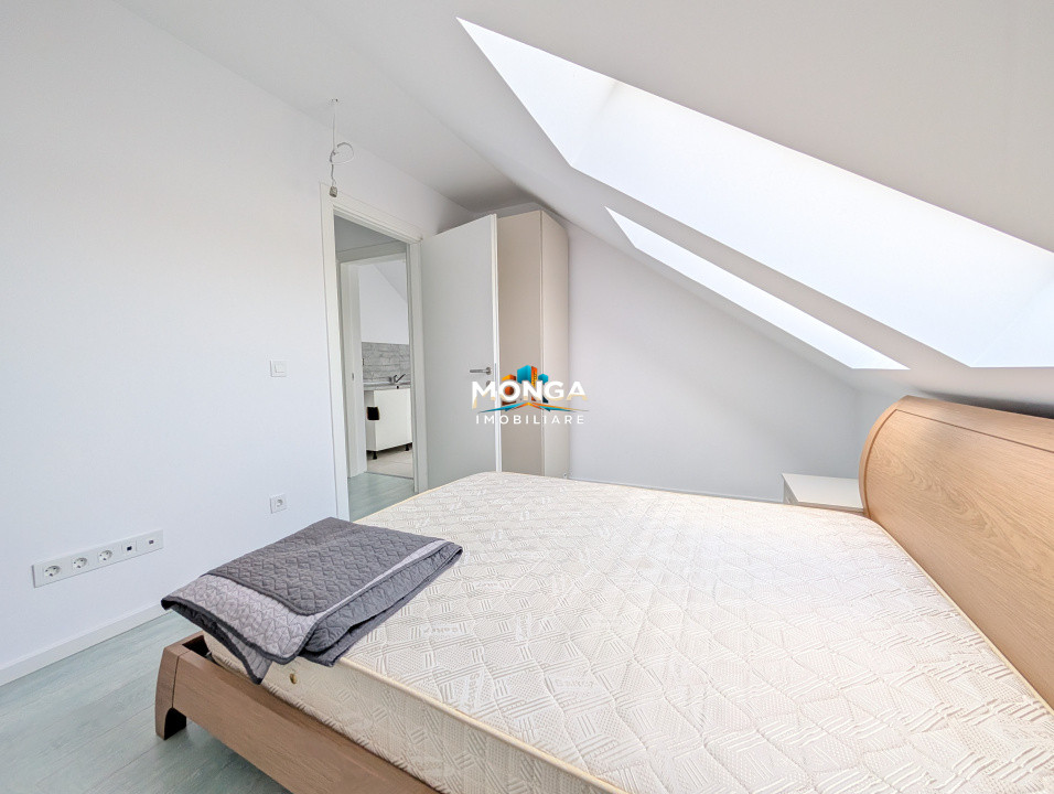 Apartament 3 camere 66mp +7mp terasa |  Otopeni Toscana | Mobilat | Mansarda