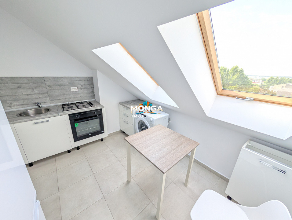 Apartament 3 camere 66mp +7mp terasa |  Otopeni Toscana | Mobilat | Mansarda