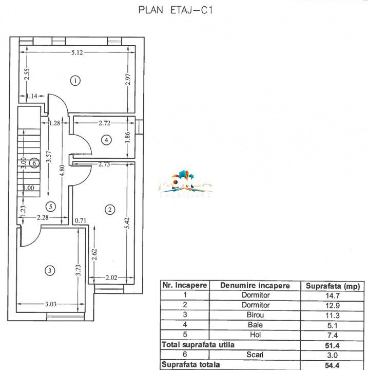 Duplex 4 camere 90mp | 0 comision | Mobilat Utilat | Tunari