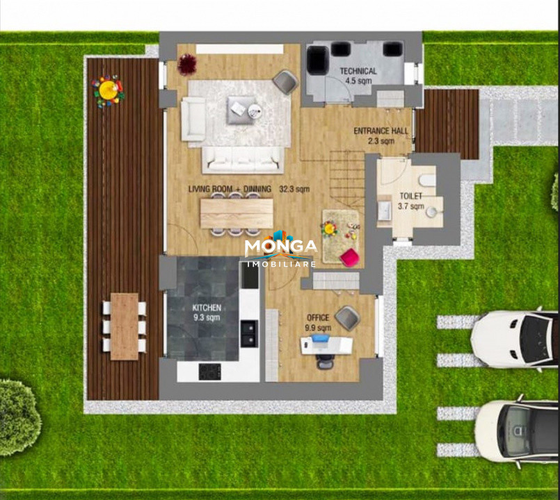 Casa de lux 125mp | 0 comision | Tunari Amber Garden | Duplex