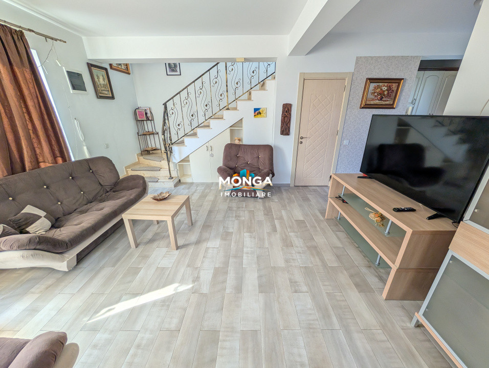 Casa individuala 4 camere 100mp | 0 Comision | Tunari | mobilat utilat | semineu