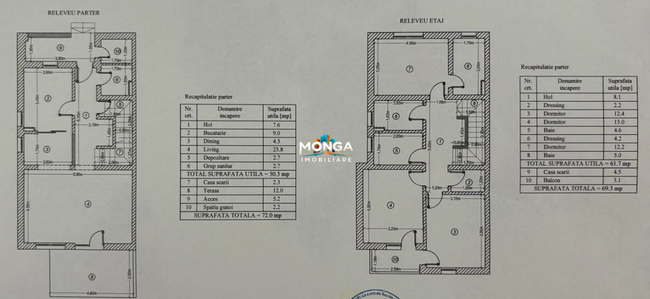 Duplex 5 camere 162mp | 0 Comision | Otopeni Putna | Mobilat Utilat