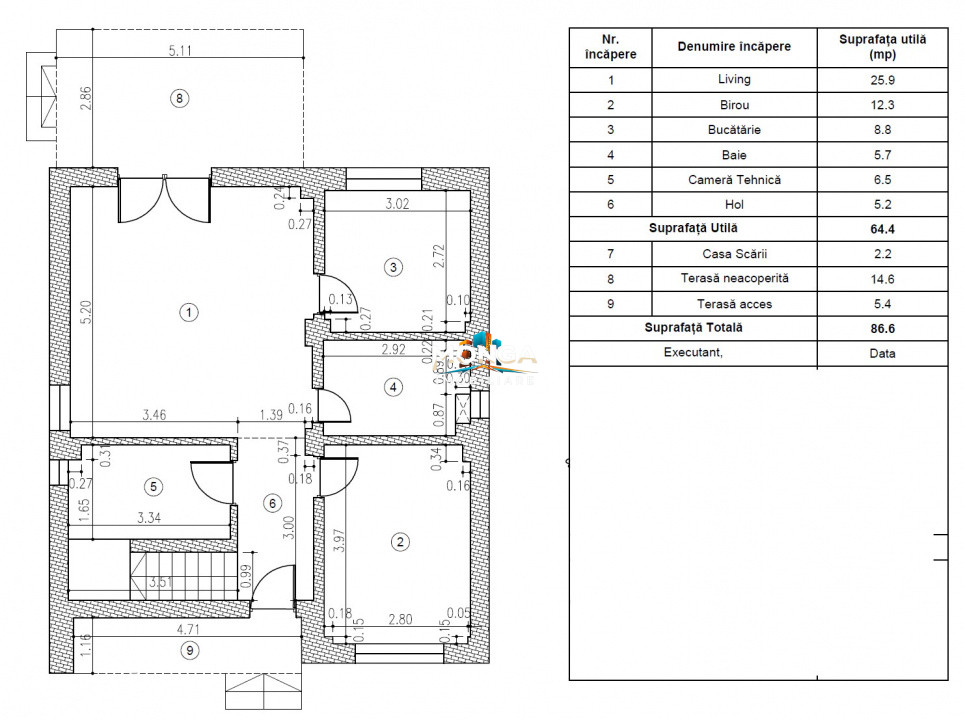 Casa 5 camere 140mp | 0 Comision | Tamasi Corbeanca | la alb sau finisat
