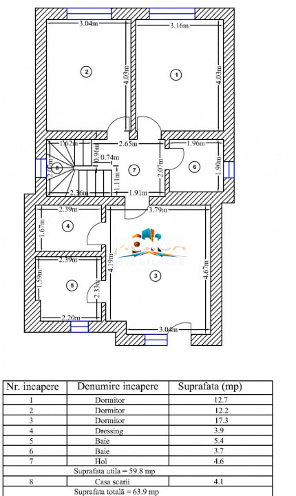 Casa 5 camere 123mp | 0 comision | Otopeni Ana Aslan | mobilat utilat