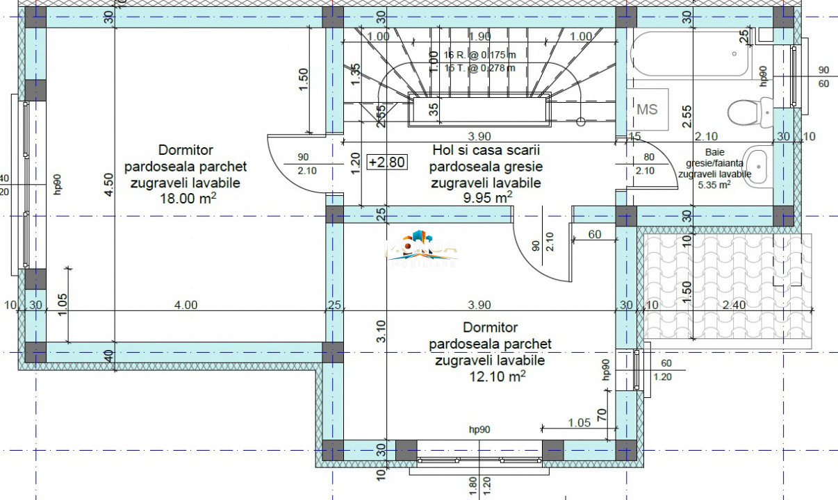 Duplex 3 camere 96mp |  0 comision | Otopeni Ciprian Porumbescu