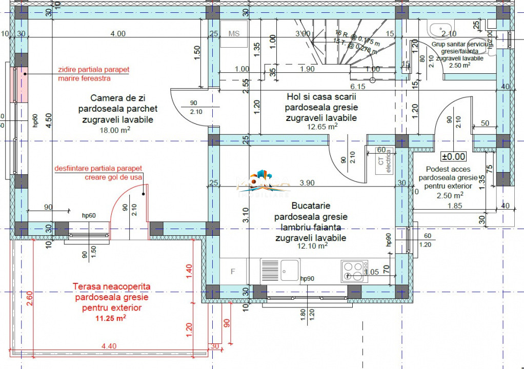 Duplex 3 camere 96mp |  0 comision | Otopeni Ciprian Porumbescu