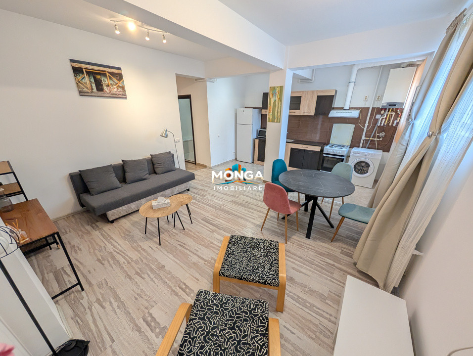 Apartament 2 camere 50mp | 0 comision | Otopeni 23 Aug | Demisol inalt | Mobilat