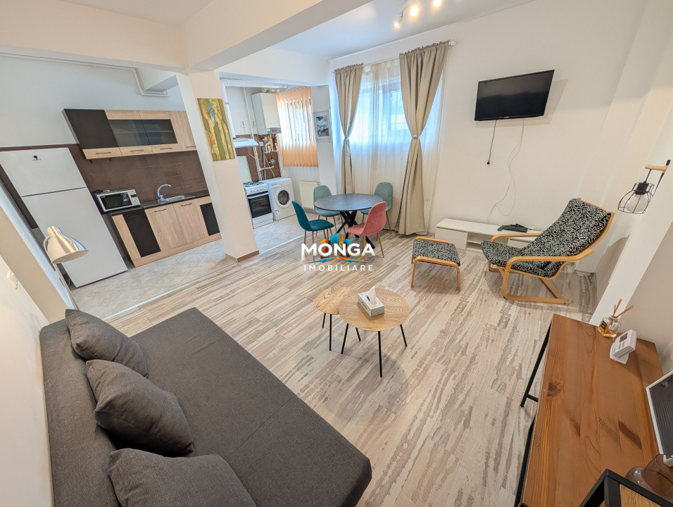 Apartament 2 camere 50mp | 0 comision | Otopeni 23 Aug | Demisol inalt | Mobilat