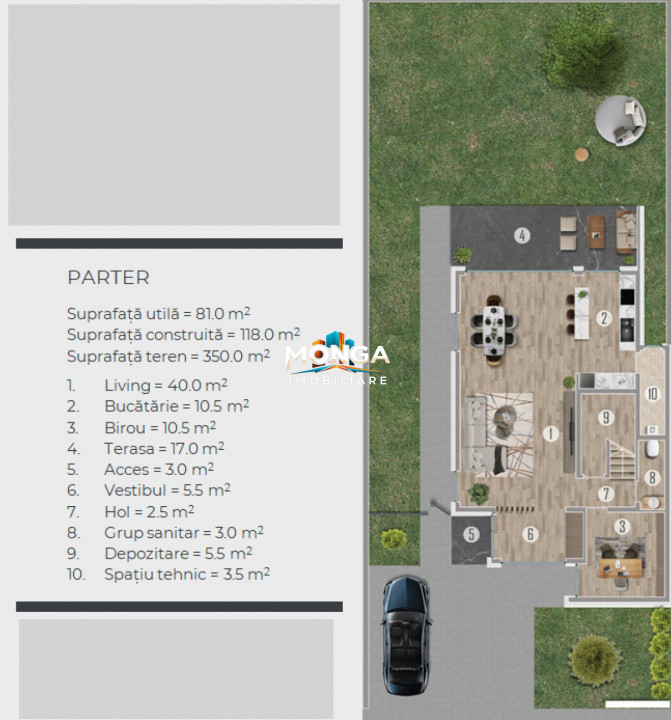 Casa 5 camere 153mp | 0 comision | Tunari | 350mp teren | Scoala Americana