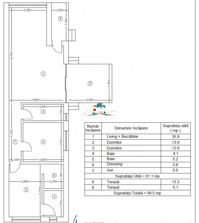 Casa 3 Camere Parter 100mp | Balotesti Dumbraveni | 0 comision | partial mobilat