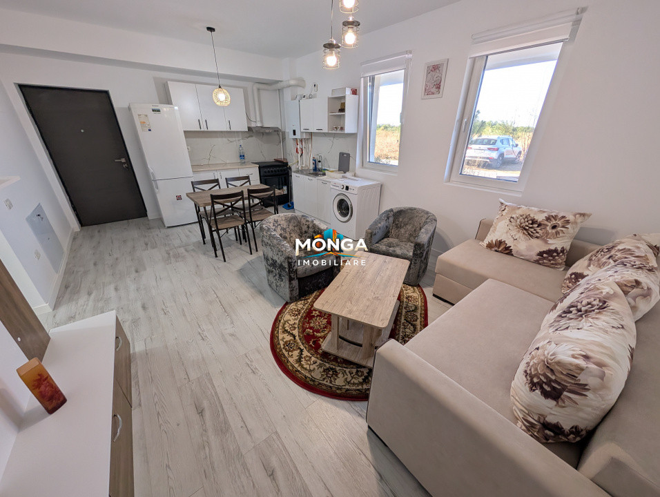 Apartament 2 camere 40mp +20mp Gradina | 0 Comision | Tunari City Nord | mobilat