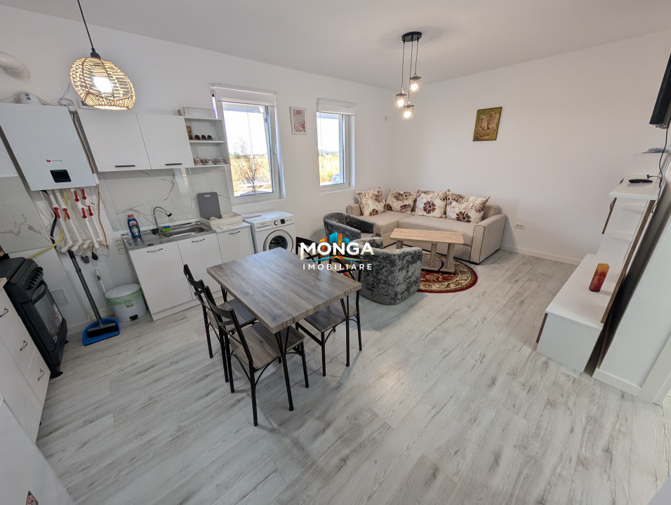 Apartament 2 camere 40mp +20mp Gradina | 0 Comision | Tunari City Nord | mobilat