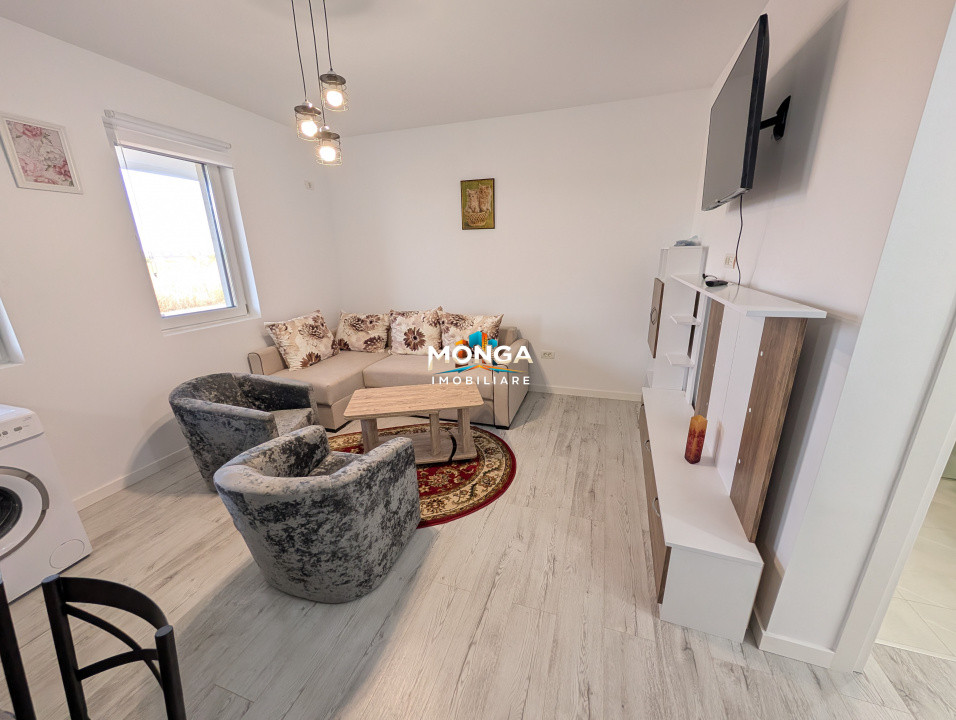 Apartament 2 camere 40mp +20mp Gradina | 0 Comision | Tunari City Nord | mobilat