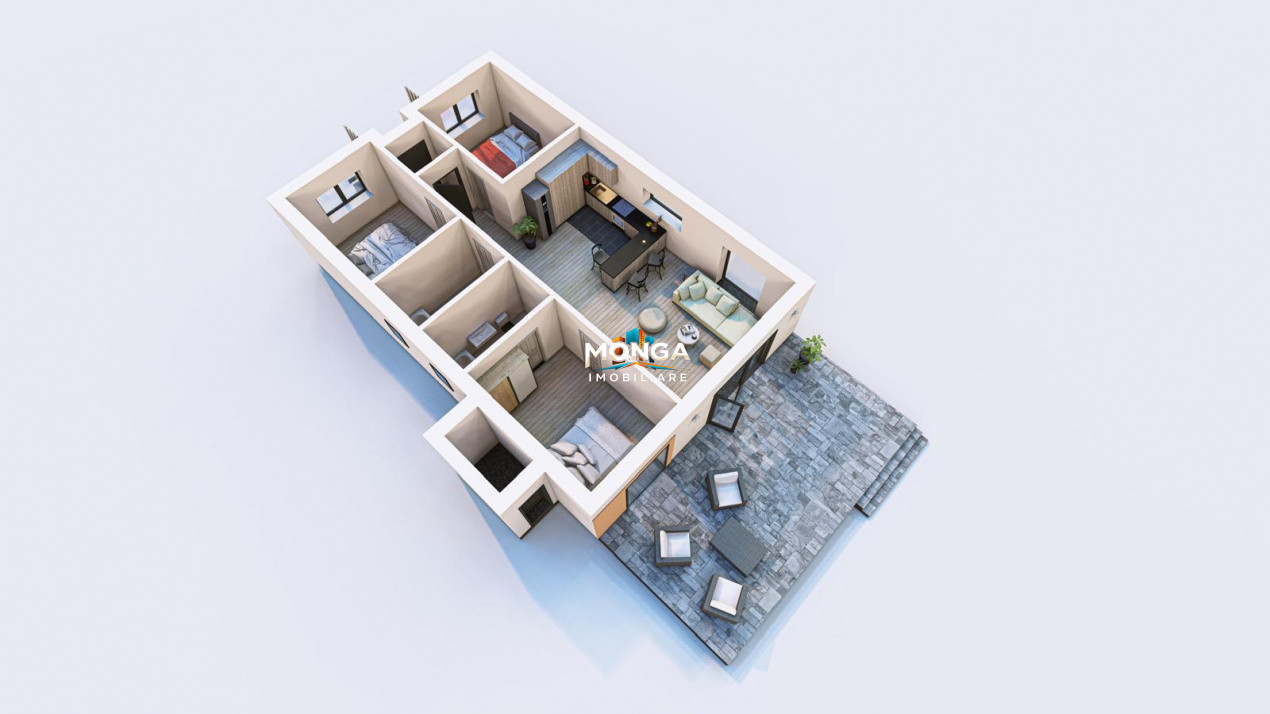 Casa 4 camere parter 105mp | 0 comision TVA inclus | Tunari |Complex rezidential