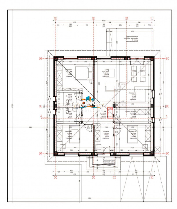 Casa 4 camere parter 100mp | 0 comision | Balotesti - Bavaria | Teren 380mp