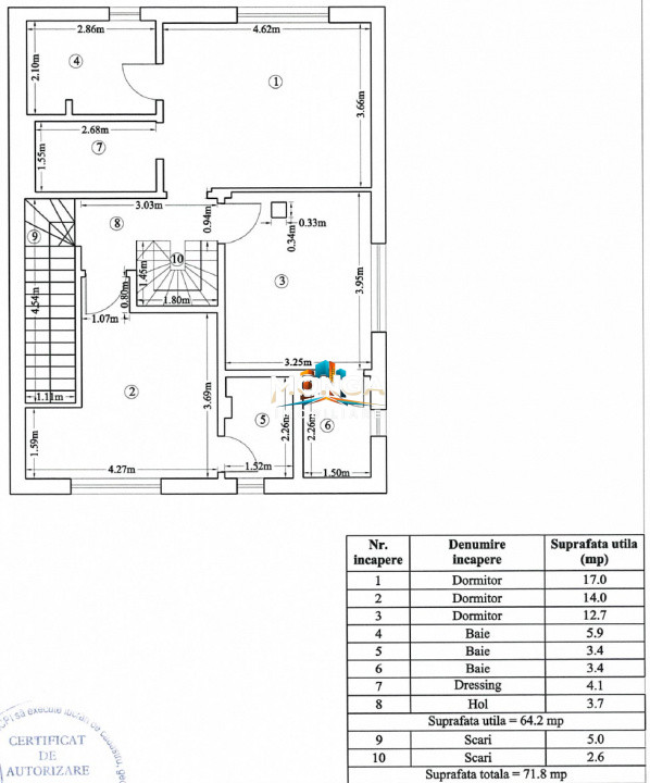 Casa 5 camere 224mp | 0 comision | Otopeni str Maramures | Metrou | 510mp teren