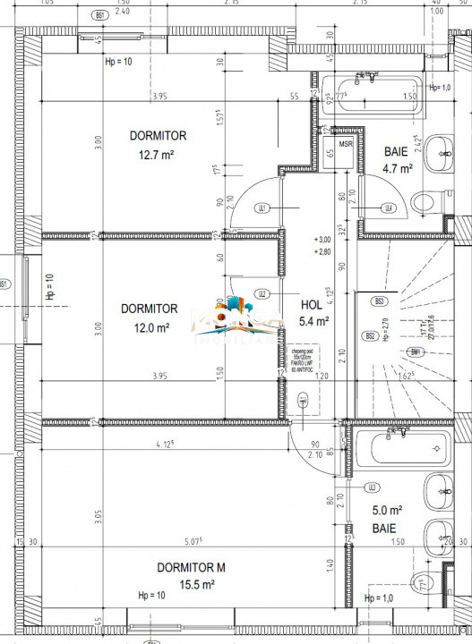 Duplex 4 camere 115mp | 0 comision TVA inclus | Otopeni Odai | la alb sau finisa