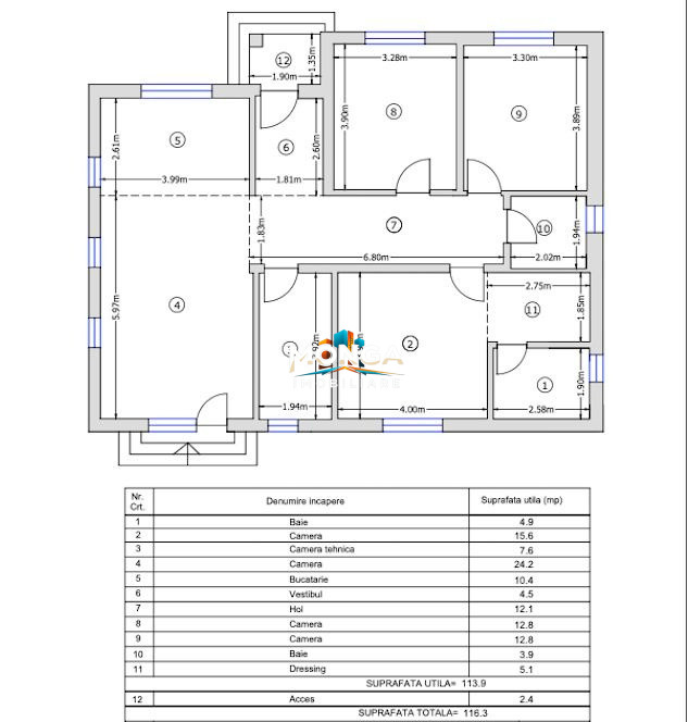 Casa parter 4 camere 114mp | 0 comision | Balotesti - The 8 Residence