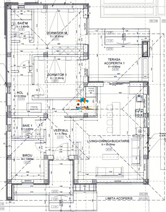 Casa 4 camere parter 100 mp | 0 comision | Tunari Nord | 440 mp teren