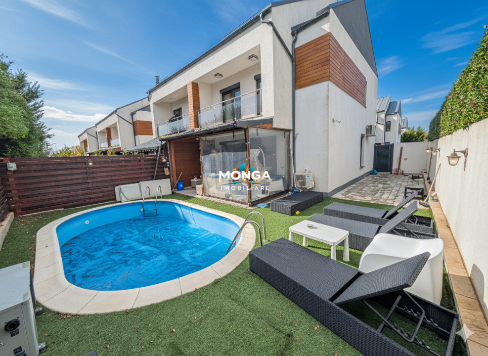 Casa premium 5 camere 180 mp Tunari | 0 comision | Piscina | mobilat utilat