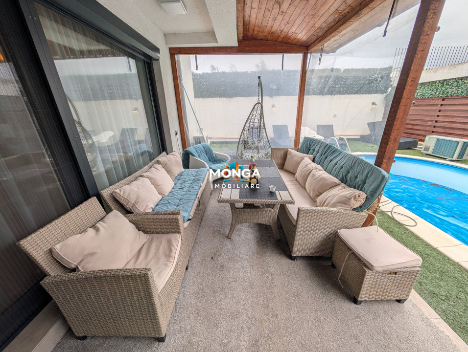 Casa premium 5 camere 180 mp Tunari | 0 comision | Piscina | mobilat utilat