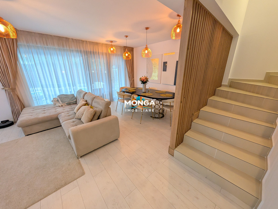 Casa premium 5 camere 180 mp Tunari | 0 comision | Piscina | mobilat utilat