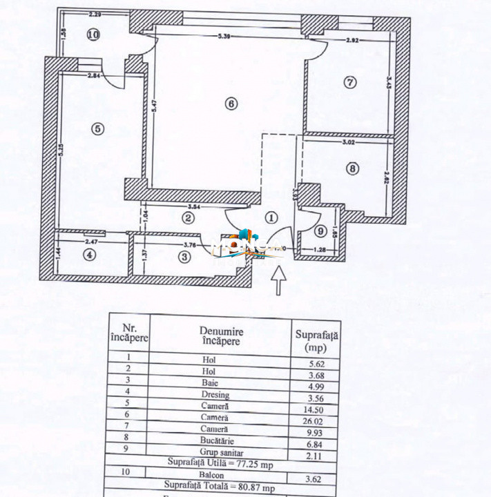 Apartament 3 camere 77mp | 0 Comision | Piscina | Baneasa | Natura Residence