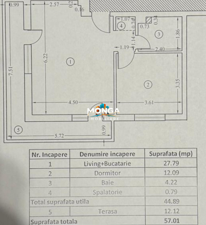 Apartament 2 camere 45mp + 12mp terasa | 0 comision | Tunari Darwin Residence