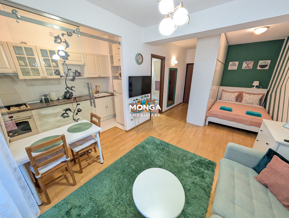 Studio 34mp | 0 comision | Baneasa - Aleea Privighetarilor | mobilat utilat