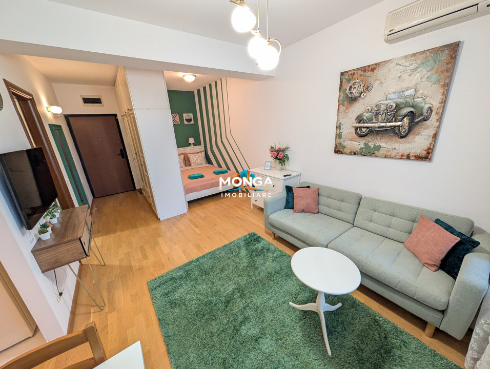 Studio 34mp | 0 comision | Baneasa - Aleea Privighetarilor | mobilat utilat