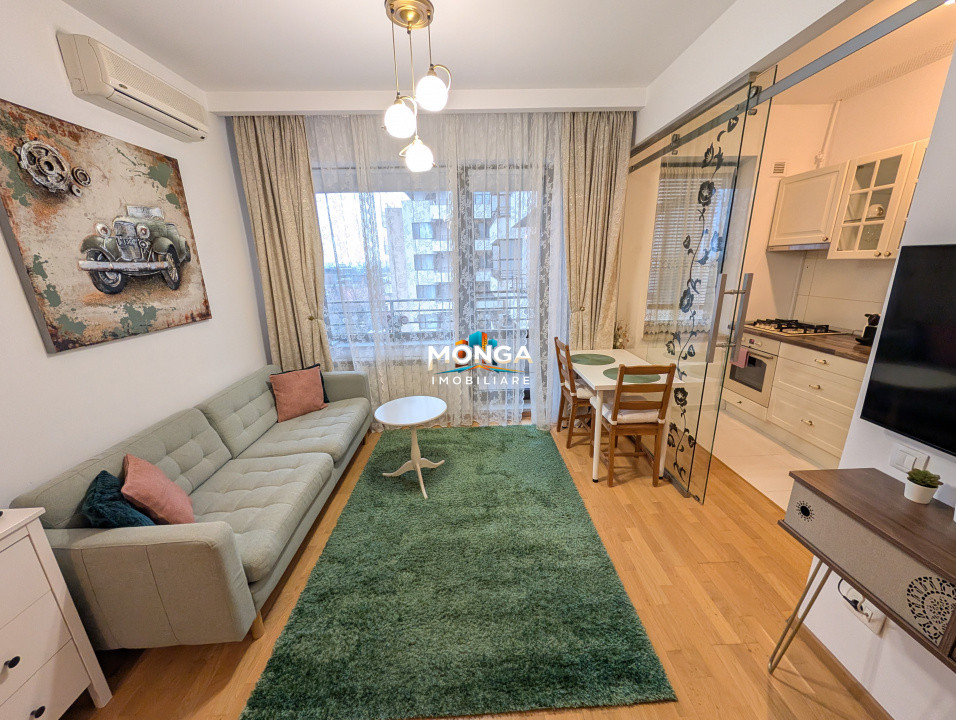 Studio 34mp | 0 comision | Baneasa - Aleea Privighetarilor | mobilat utilat