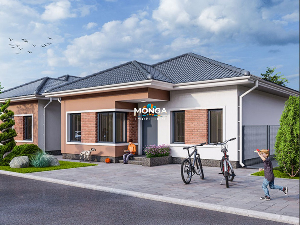 Casa 4 camere 93mp | 0 comision | Tunari Aerocity | mobilat utilat | 250mp teren