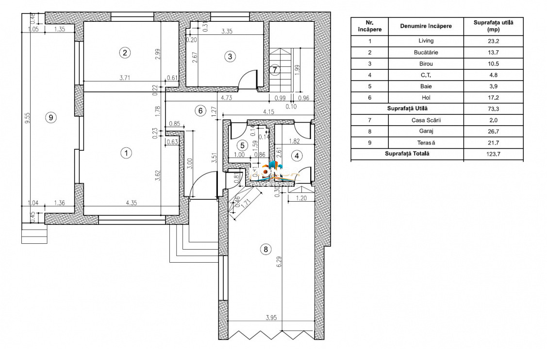 Casa 5 camere 190mp | 0 comision | Corbeanca, iesire lac | 945 +500mp teren