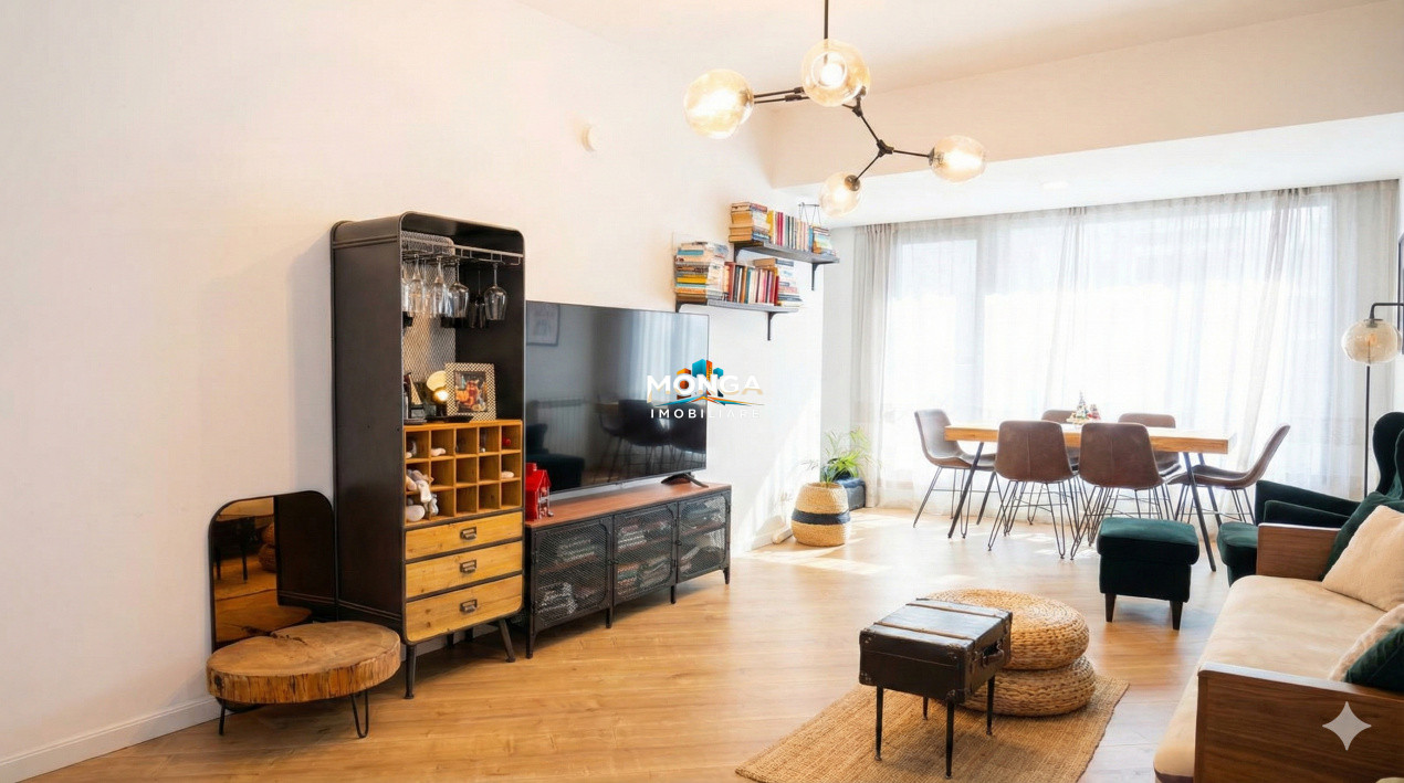 Apartament 3 camere 85mp | 0 comision | Complex 4City Pipera | mobilat utilat