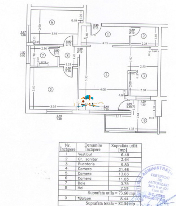 Apartament 3 camere 74mp | 0 comision | Otopeni | Mobilat utilat