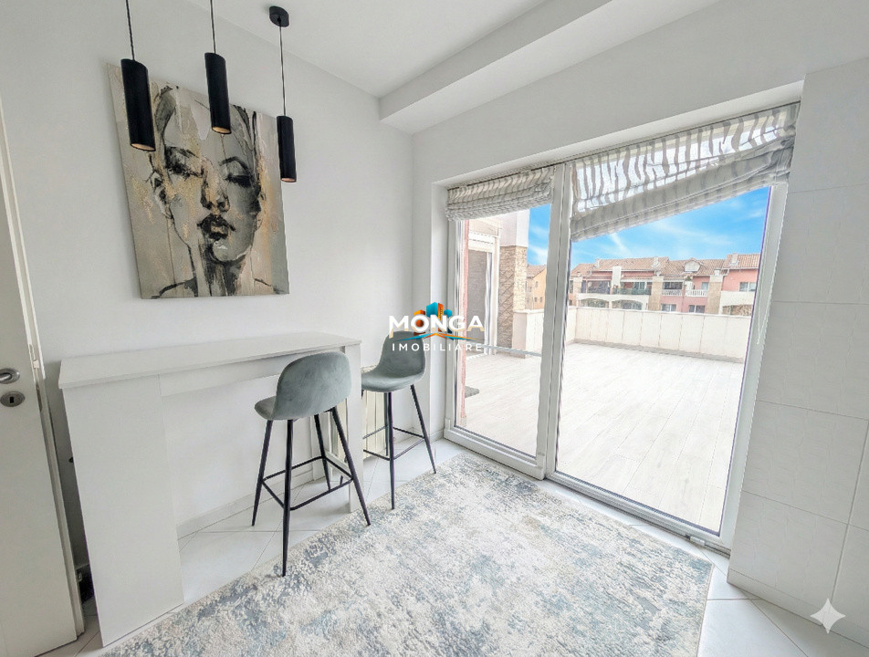 Apartament 3 camere Ibiza Sol 84mp +42mp terasa  | 0 comision | Socala Americana