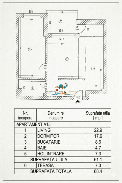 Apartament 2 camere 68mp | 0 comision | Tunari Resort Residence | Mobilat Utilat