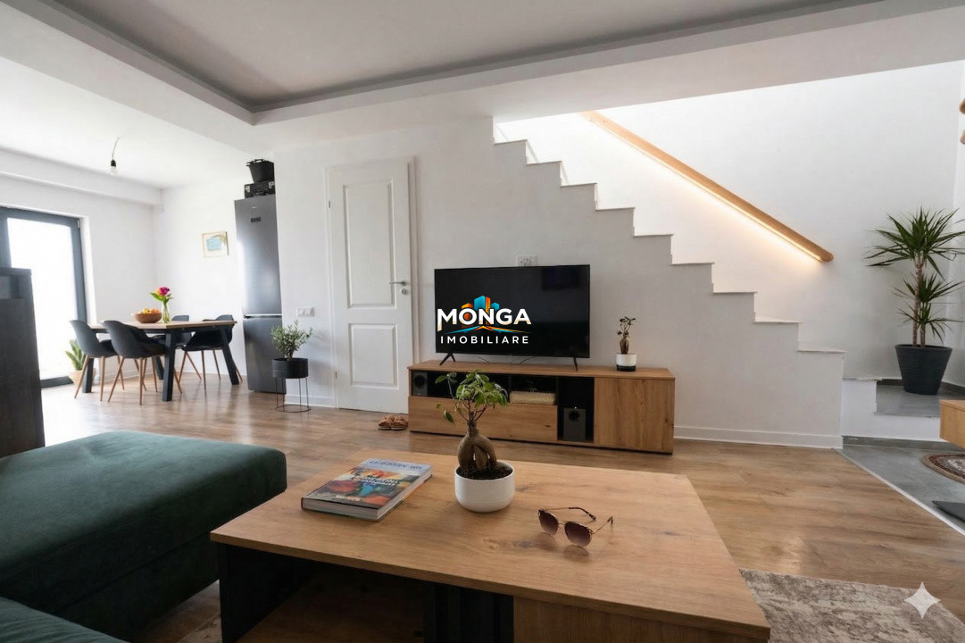 Triplex 3 camere 75mp | 0 comision | Otopeni Odai | mobilat utilat | 30mp curte