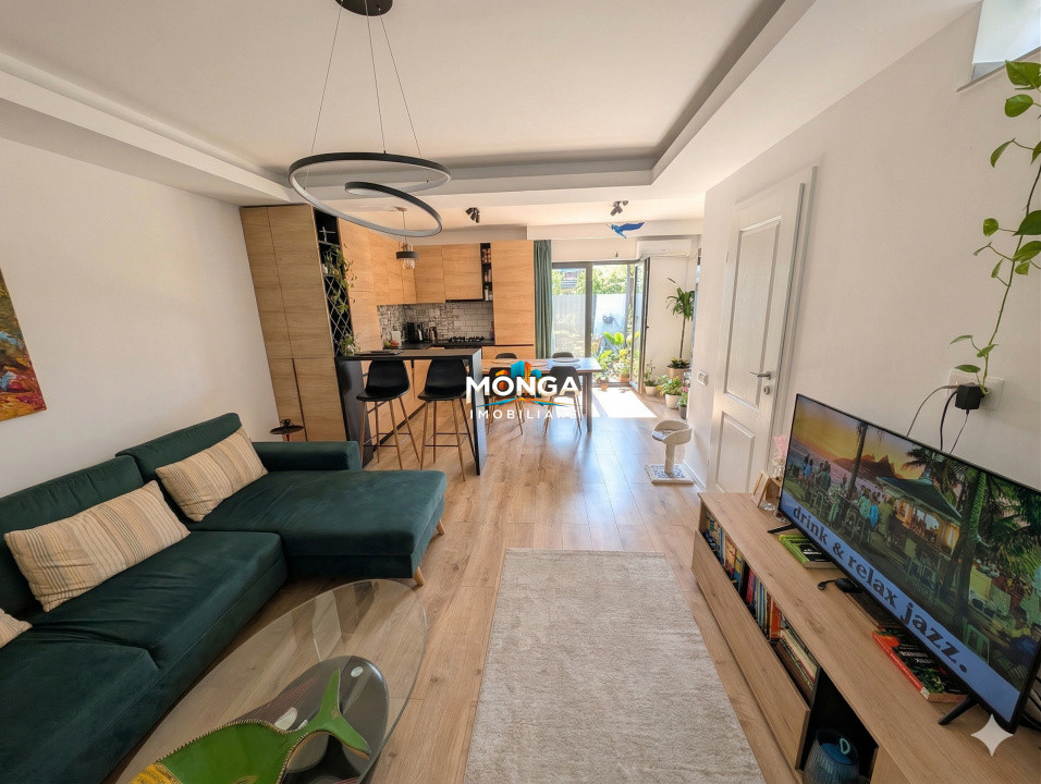 Triplex 3 camere 75mp | 0 comision | Otopeni Odai | mobilat utilat | 30mp curte