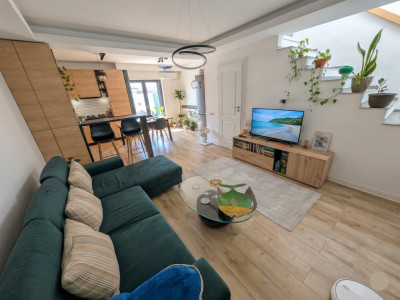 Triplex 3 camere 75mp | 0 comision | Otopeni Odai | mobilat utilat | 30mp curte