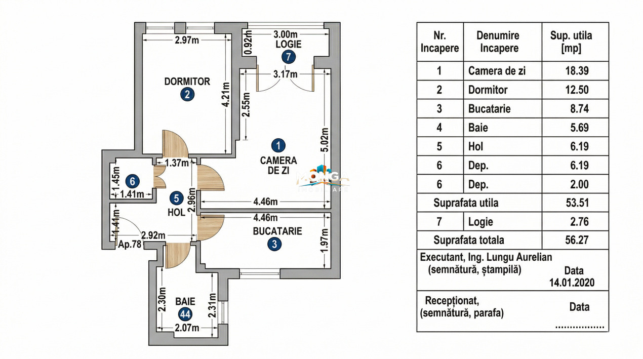 Apartament 2 camere 54 mp | 0 comision | Pipera Rond OMV | Apptown