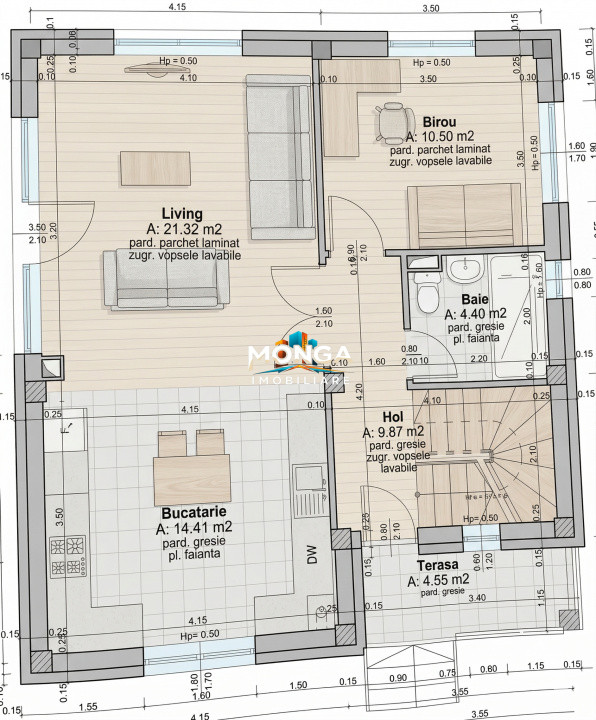 Casa 5 camere 120mp | 0 comision | Tunari | 300mp teren | Finisaje la alegere