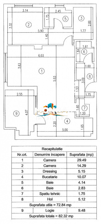 Apartament 2 camere 73mp +10mp terasa | 0 Comision | Felicity - Padurea Baneasa