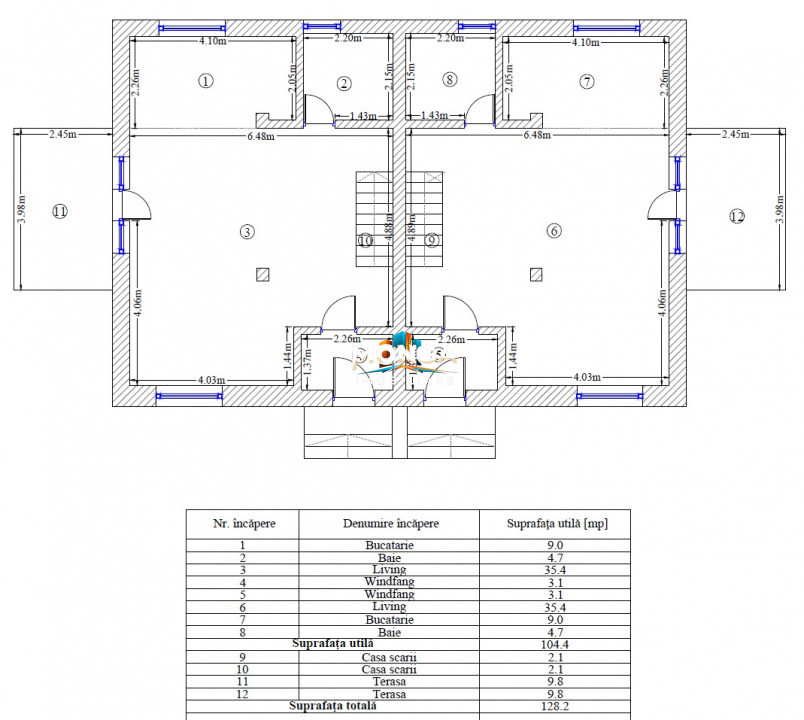Duplex 5-6 camere 170mp | 0 comision | Balotesti| mobilat utilat | 200mp teren